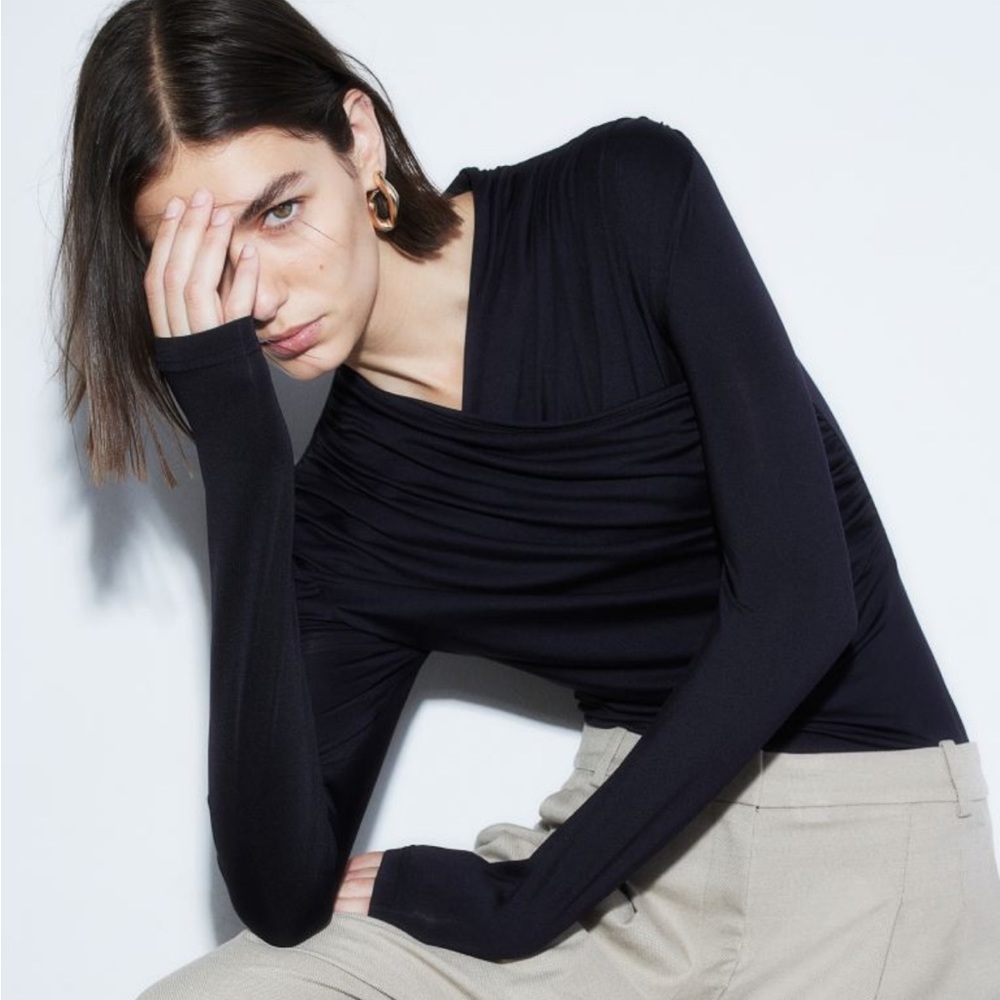 H&M jersey wrap top